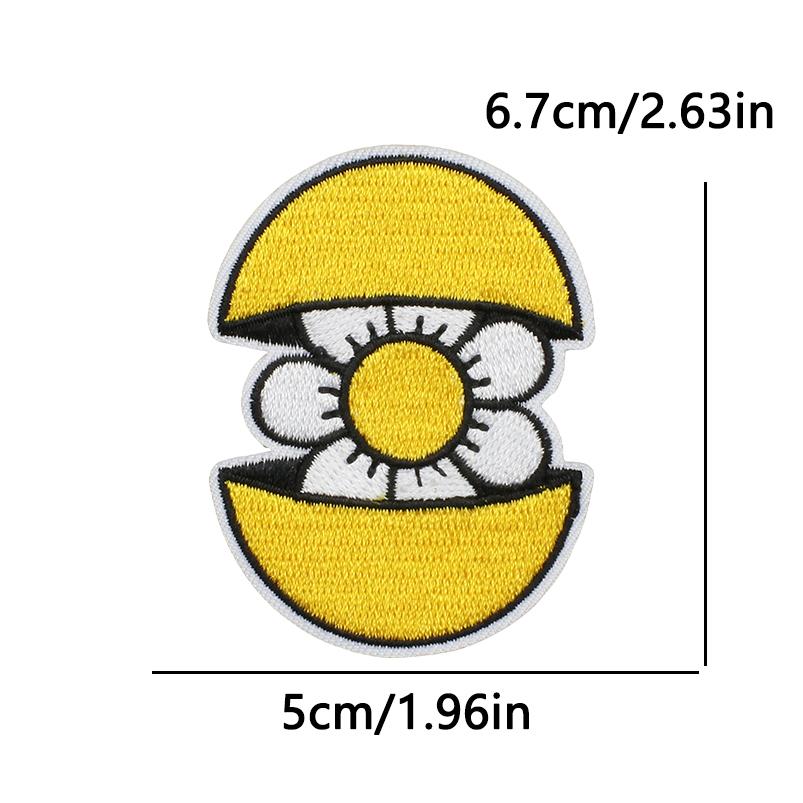 10pcs Lots Flower Letter Slogans Embroidery Patches Butterfly Iron On Patches For Clothing Chrysanthemum Book Sew Stickers 