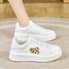 Round head leather thick sole heightening outdoor casual shoes spring and autumn new sports board shoes