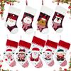 New Style 3D Santa Claus Christmas Tree Ornament and Large Stocking Set