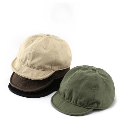 Korean Version of Fashion Trend Solid Color Light Board Good Wash Short Brim Baseball Cap Street Women Sun Protection Visor Male Cap