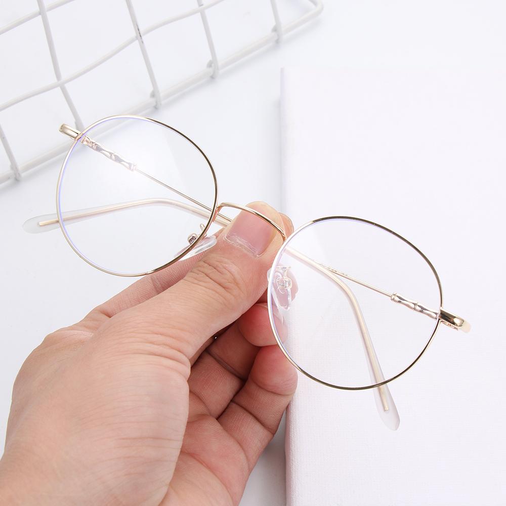 High-definition Blue Light Blocking Glasses Women Men Fashion Classic Metal Round Computer Goggles Anti Blue Rays Nerd Eyewear