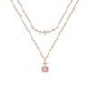 Official Silver Tourmaline Necklace Set of Birthday Gift for Includes Jewelry 112534121918 4℃ (October Birthstone) 2, Women, Case,