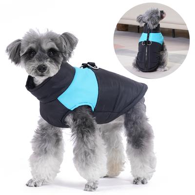 Winter Dog Jacket With D-ring For Small Dogs Cats Warm Waterproof Puppy Zipper Clothes Schnauzer Chihuahua Outfits Pet Costumes