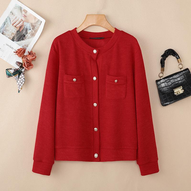 ZANZEA Women Casual Round Neck Loose Long Sleeve Thin Cardigan Blouse