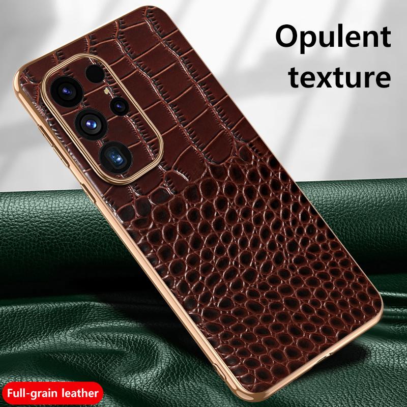 Originální pouzdro na telefon z hovězí kůže pro Samsung Galaxy S 24 S24 Ultra Luxury Back Cover