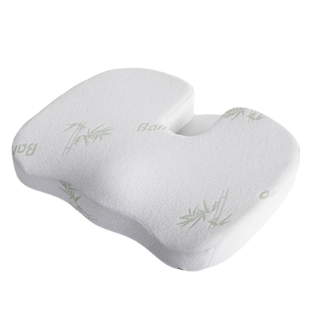 Seat Cushion Lumbar Support Set Polyester Comfortable Chair Cushion for Office Home Bamboo Fiber