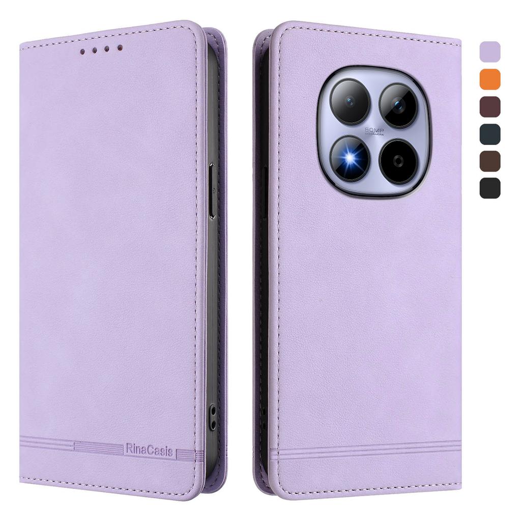 RINACASIS RC23 For Xiaomi Poco M8 Pro 5G/Redmi Note 15 Pro+ 5G (Global) Case RFID Blocking Wallet Stand PU Leather Phone Cover