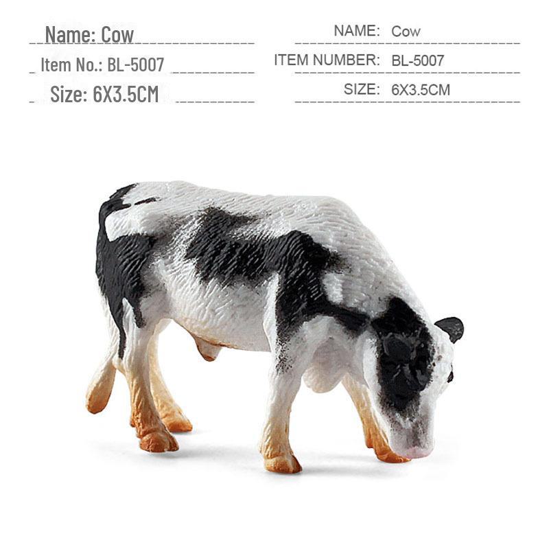 

Мини-модели животных фермы: Курица, утка, гусь, корова, золотые украшения