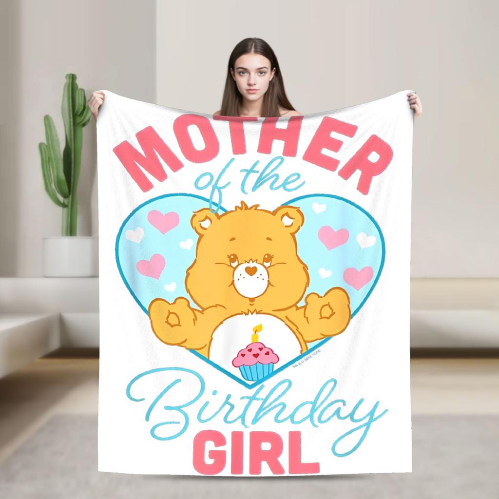 Pile Collage Of Care Bears And Cousins Blanket Flannel  Soft Throw Blankets for Outdoor Travel Bedspread