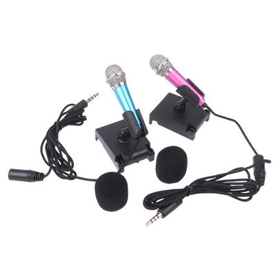 1Pc 3.5Mm Mini Microphone With Stand Stereo Studio Mic For Smart Phone Laptop Desktop Handheld Microphone Portable Mini Mic