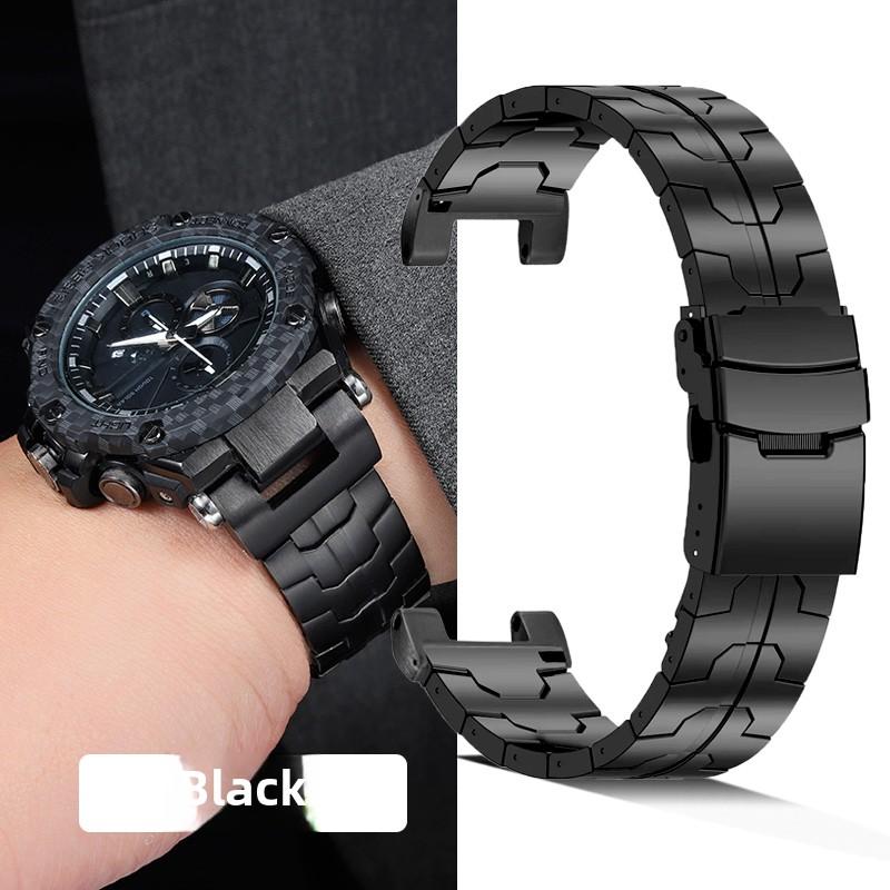 For Casio G-SHOCK GST Series GST-210/W120L/S130L/S310 GST-B100 W300/400G Men WatchBand Titanium Alloy Steel Modified Watch Strap