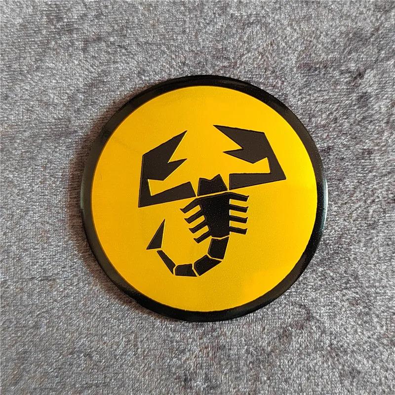 56-65mm Car Wheel Center Hub Cap Emblem Sticker Accessories For Fiat Abarth 500 Tipo FR Punto Ducato Stilo Palio Pondo Bravo