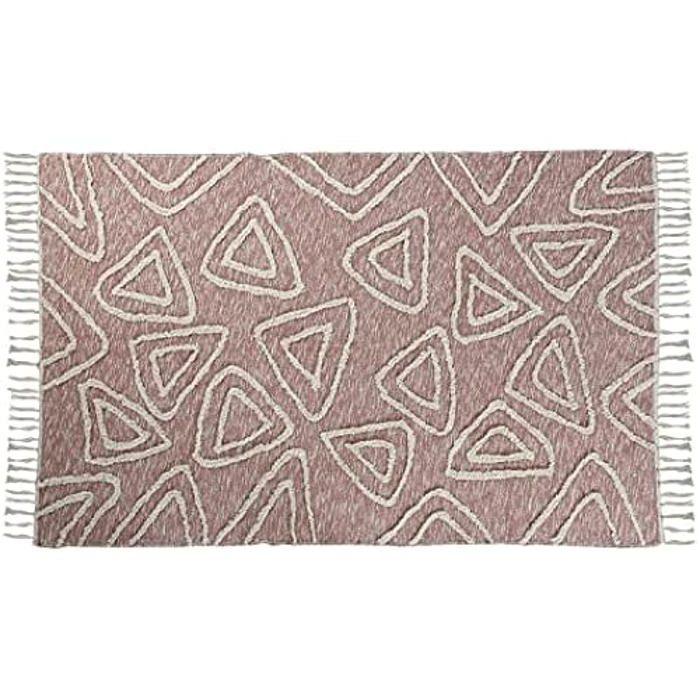 Tapis - DKD Home Decor - Standard - Rose Et Blanc - 120 X 180 Cm - Intérieur