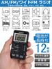 ZHIWHIS Portable with FM DSP Stereo Key Lock and Preset for Disaster and Includes Japanese Instruction Manual and Black Radio, Compact, Rechargeable,