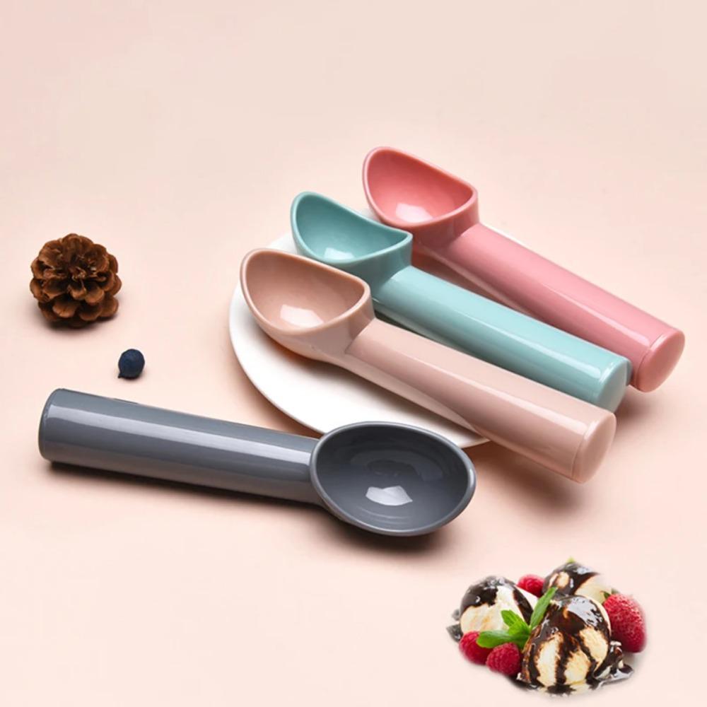 

Macaron Color Cream Baller Scoop Plastic Fruit Puree Shovel Ice Cream Spoon Watermelon