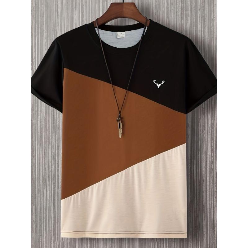 T-shirt a maniche corte casual estiva da uomo giovane alla moda sportiva stampata larga europea-americana