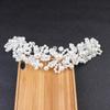 Svatební svatební čelenka Crystal Flower Tiara Crown Pearl drahokamu gumička do vlasů