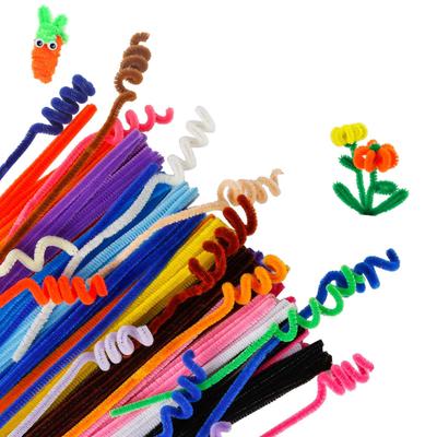 100x Flexible Chenile Wires, Pipe Cleaner, Pipe Cleaner, Plush Wire 30cm