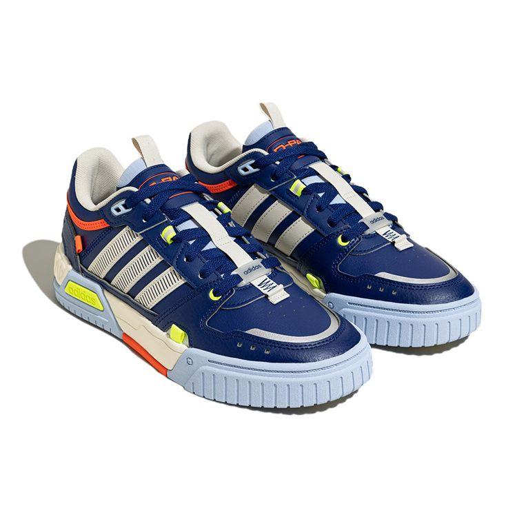 Adidas Neo D-Pad Trendy Casual Non-Slip Wear-Resistant Low-Top Skate Shoes Unisex Sneakers Blue White Orange IG2805