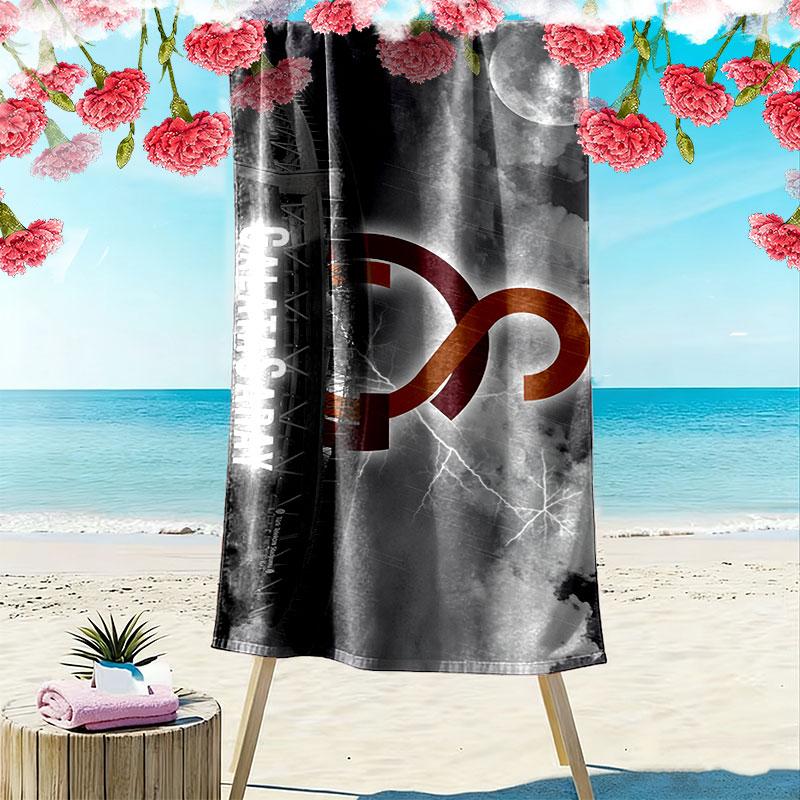 Galatasaray FC Print Beach Towel, Large Soft Quick Dry Towel for Beach Camping Swimming