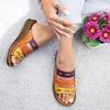 Fashion Women's Sandals 2024 Summer Dance Women's Thick-soled Color-blocking Casual Roman Women's Slippers Wedge Thick-soled Slippers