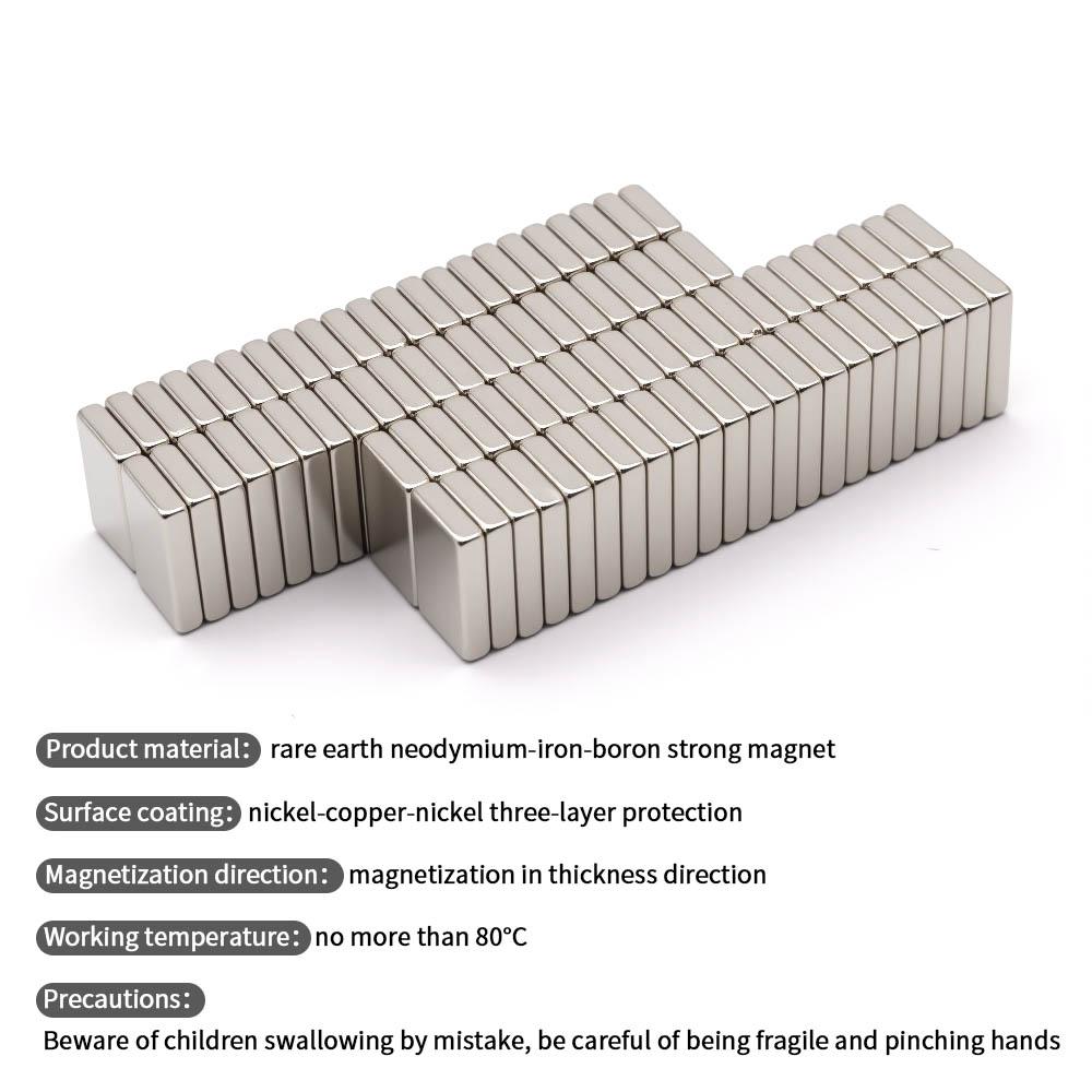 25x15x5mm Magnete Super Forte al Neodimio N35 NdFeB Magneti Permanenti Blocco Magneti Potenti Frigorifero