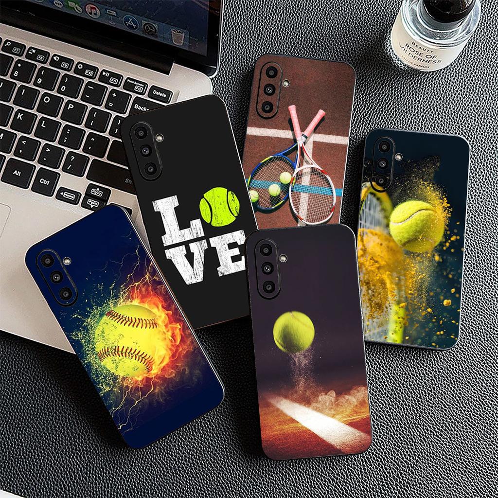Tennis Ball Fan Silicone Cover for Samsung Galaxy S10 Lite S8 S9 Plus A33 A34 A31 70 A71 A72 Note 20 9 8 Coque Phone Case