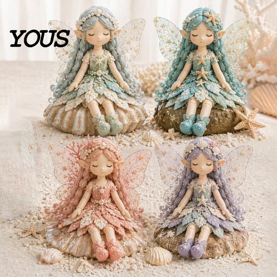 Kit Patchwork Fai da Te Kit Fatine, Fatine dei Fiori Cucito Realizza 4 Bambole di Stoffa Creazione Bambole, Progetto Creativo Facile per Principianti per Decorazione Casa Regalo Fatto a Mano