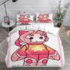 Fashion P-Phighting Game Bedding Set Single Twin Full Queen King Size Bed Set Kids Bedroom Duvetcover Sets Bed Sheet Set
