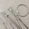 Wire Keychain Cable 5.91 Inch Stainless Steel for Key Ring Loop for Outdoor Hiking Luggage Tags