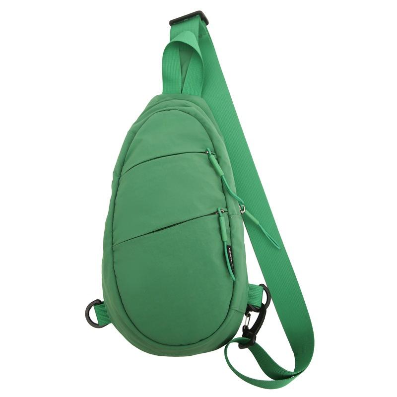 

Unisex Nylon Crossbody Chest Bag Large Capacity Multi-Pocket Waterproof Pure Color Versatile Logo Printable Outdoor Sports Bag