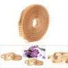 1.5m 3 Rows Hotfix Aluminum Mesh Rhinestones Ribbon Sewing Strass Trim Clothing Accessories