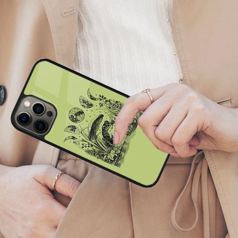 Cottagecore Magic Mushroom Frog Moon Magnetic Phone Case For APPLE iPhone 17 Air 16 14 13 12 Pro Max 15 Plus MagSafe Cover