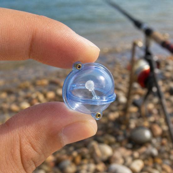 Galleggiante da Pesca Riempibile d'Acqua 25/32/40/47MM, Galleggiante Regolabile Trasparente per Amo da Mosca, Galleggiante Sfera d'Acqua per Pesca alla Carpa