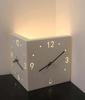 Modern Double Sided Luminous Corner Wall Clock Silent Nordic LED Wall Clock for Living Room Bedroom Home Decor
