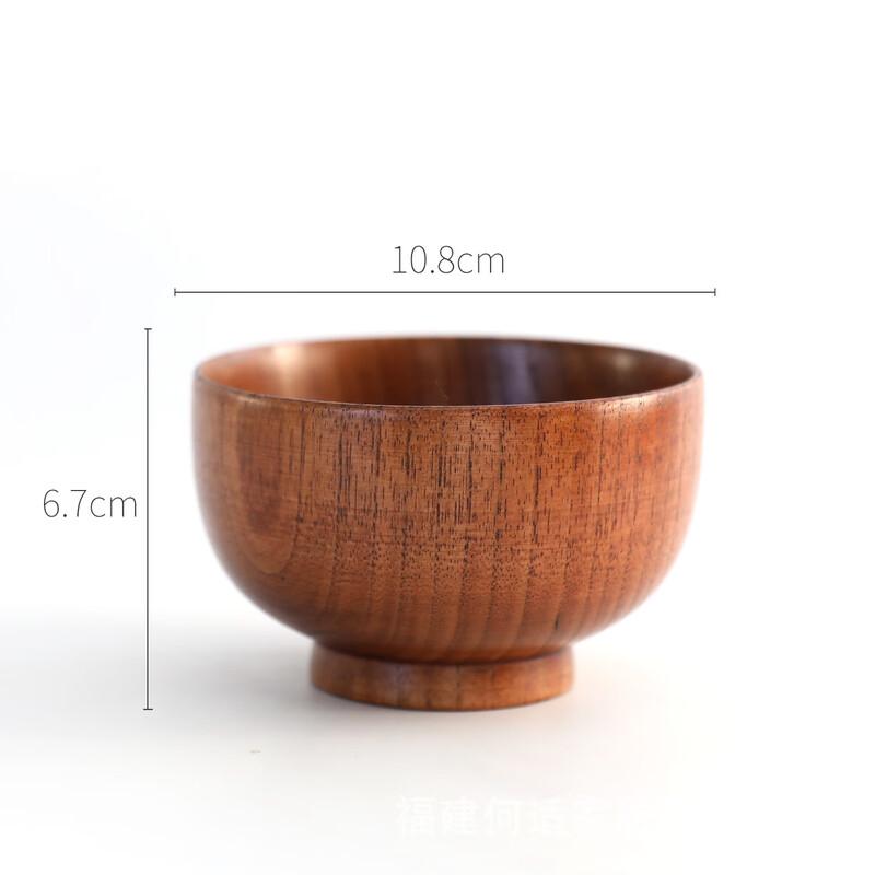 

Wuhe Vintage Japanese Handmade Jujube Wood Bowl