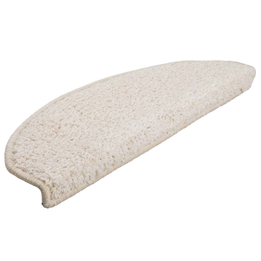 Step Mats 10 Pcs 65 X 21 X 4 Cm White Semi Round Large
