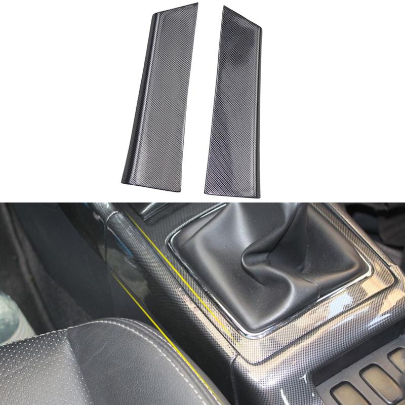 LHD! RHD! For Mitsubishi Lancer 2008-2017 Car Accessories ABS Plastic Gear Shift Panel Frame Cover Trim 2pcs