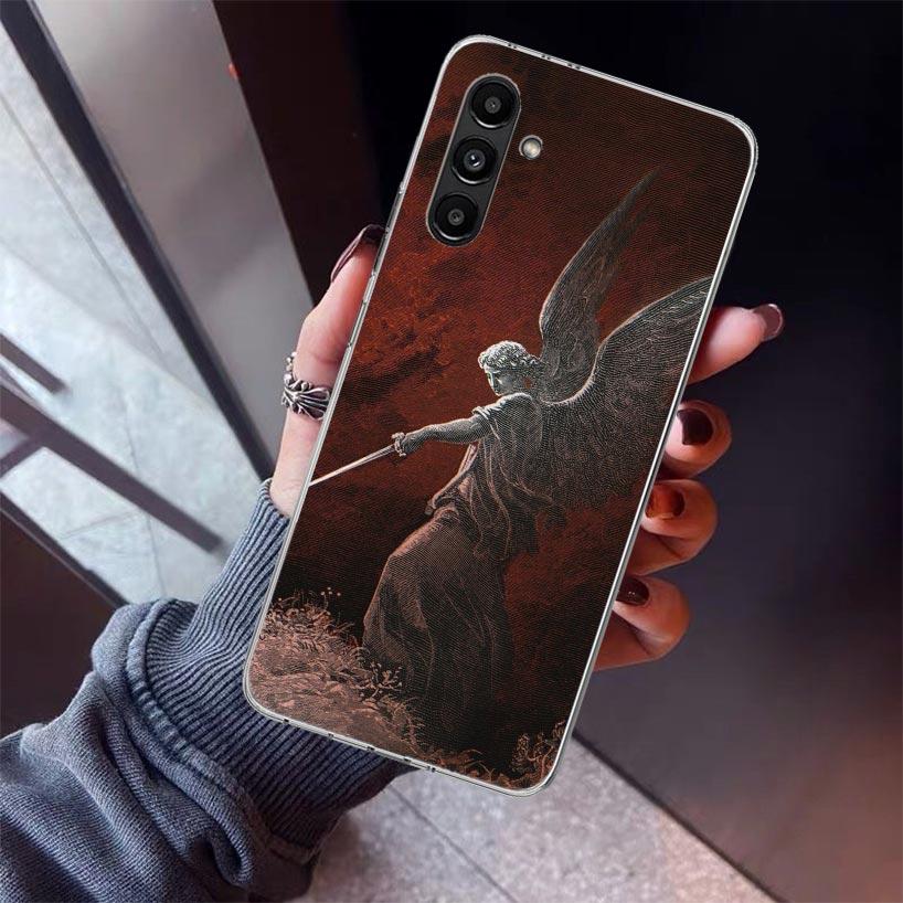 Archangel Michael Phone Case For Samsung Galaxy A17 A57 A37 A16 A26 A36 A56 A15 A25 A35 A55 A14 A13 A54 A53 A34 A24 A33 A23 Gala