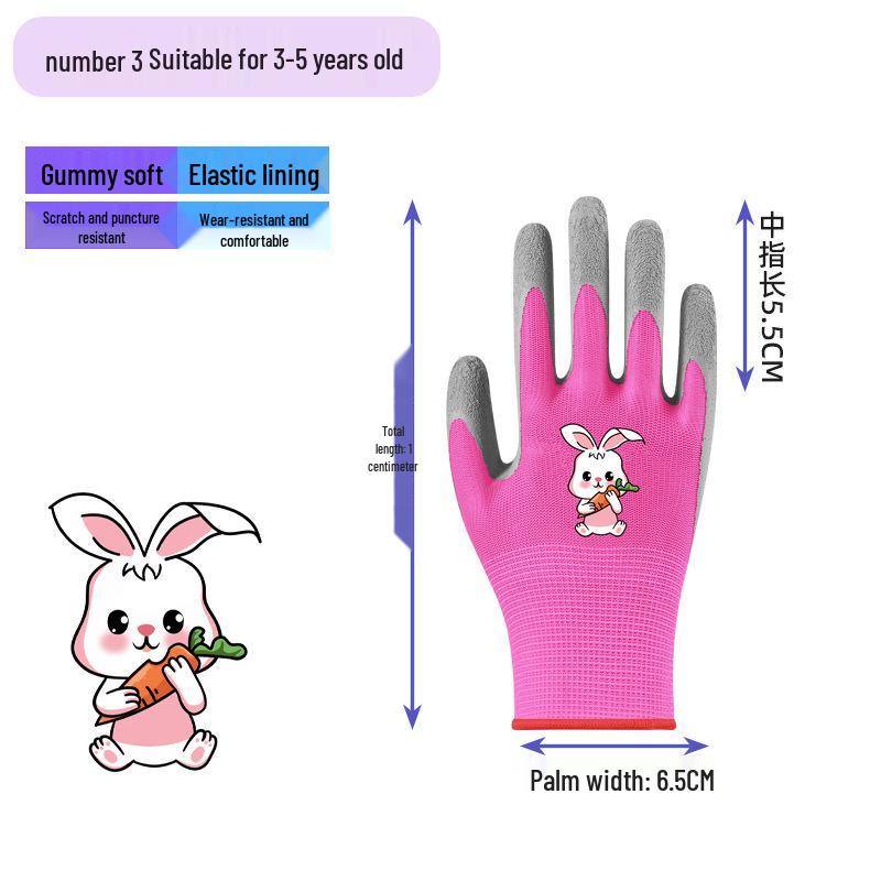 

Дитячі латексні рукавички з нековзним покриттям для кемпінгу, садівництва та перетягування канату