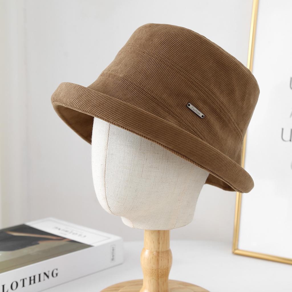 Einfarbiger Damen-Eimerhut für Frühling und Herbst, Sonnenschutzhut mit breiter Krempe für Outdoor-Aktivitäten, Strand & Reisen, UV-Schutz