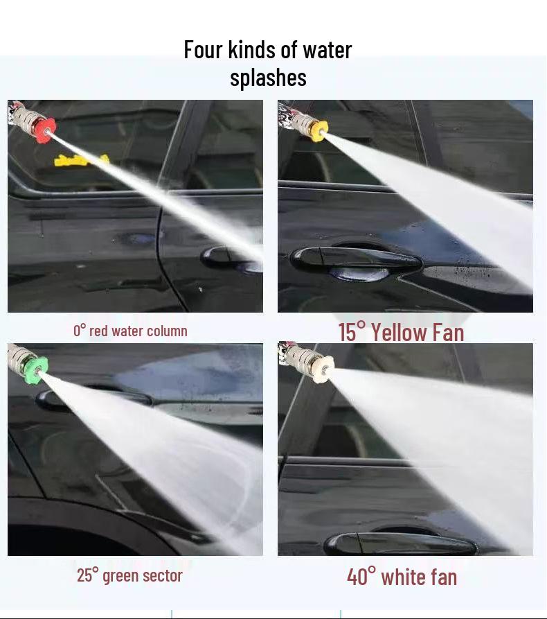 High-Pressure Car Wash Water Gun 350bar/5000psi Multifunctional Spray Nozzle