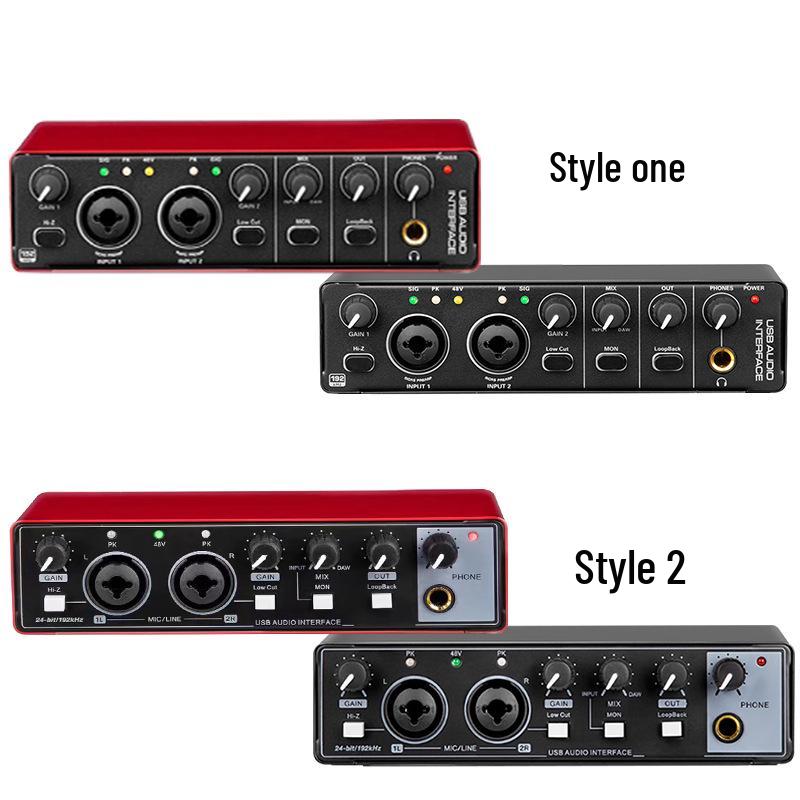 Professionelle 192KHz Soundkarte und OTG-Mischpult für Aufnahme und Musikproduktion