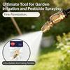 Ergonomic Brass Sprayed Nozzle With Adjustable Flows For Comfortable Gardening And Farming Horticulture Applications