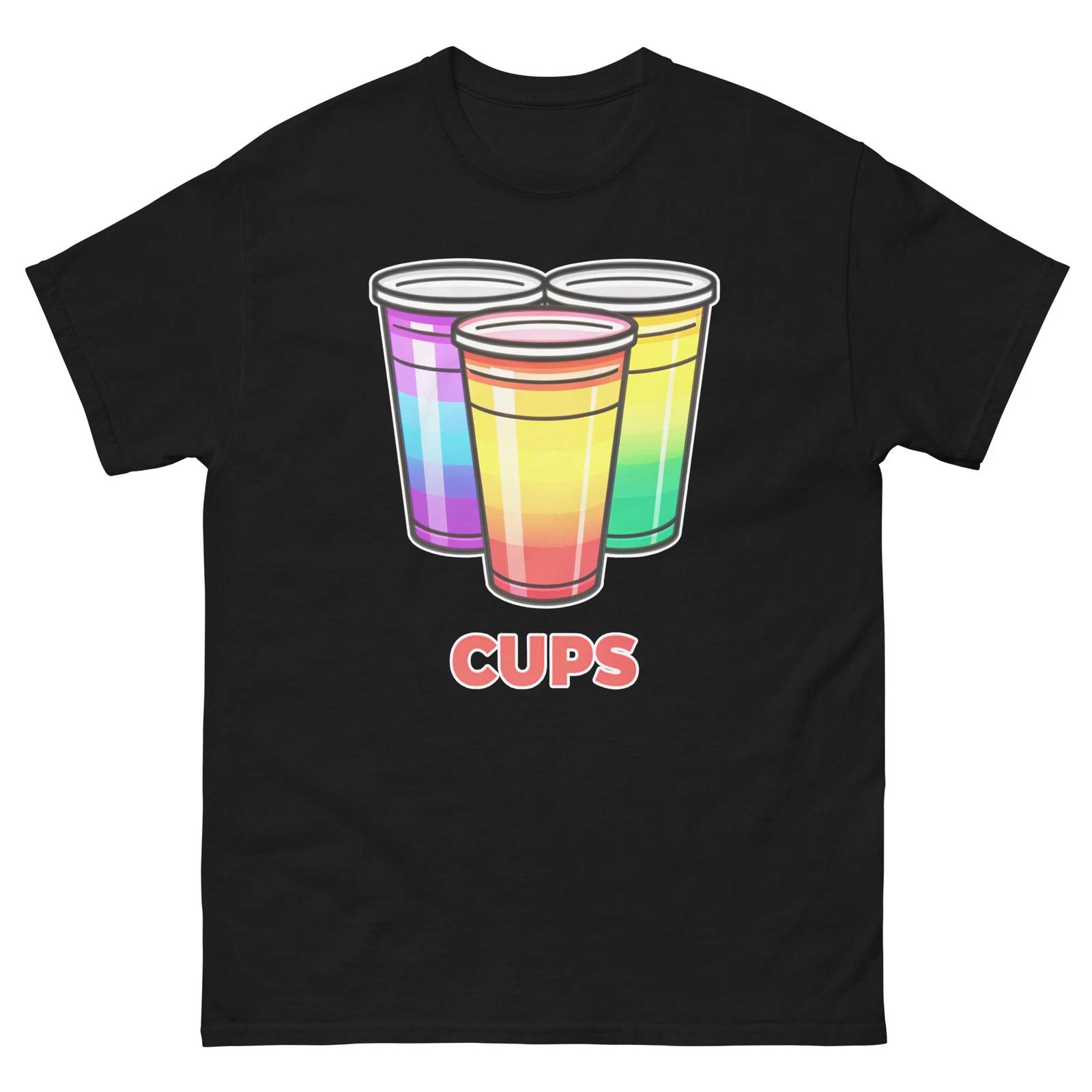 

Cups Party Supplies Items Birthday Event T-Shirt XL