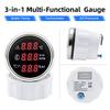 3 in 1 Gauge Tachometer+Oil Pressure+Water Temperature Gauge With Alarm 0-10Bar Oil Press Sensor for 12V 24V Car Boat Marine
