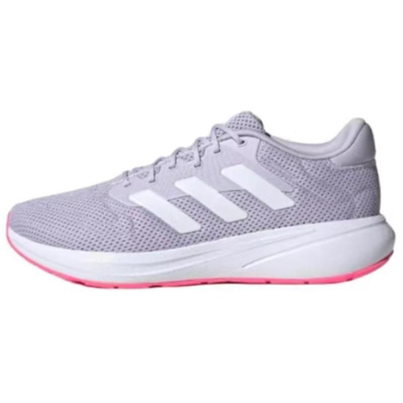 adidas Response Durable Breathable Low-Top Running Shoes Unisex Purple White Sneakers IE3002