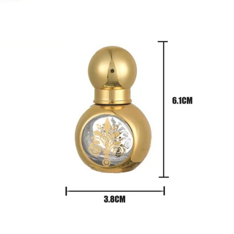 15ml Perfume Dispenser Bottle Portable Glass Mini Essential Oil Roll-On Bottles Refillable Small Sample Sub-Bottle Container