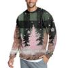 Men's Casual Fashion Printed Round Neck Pullover Sweatshirt