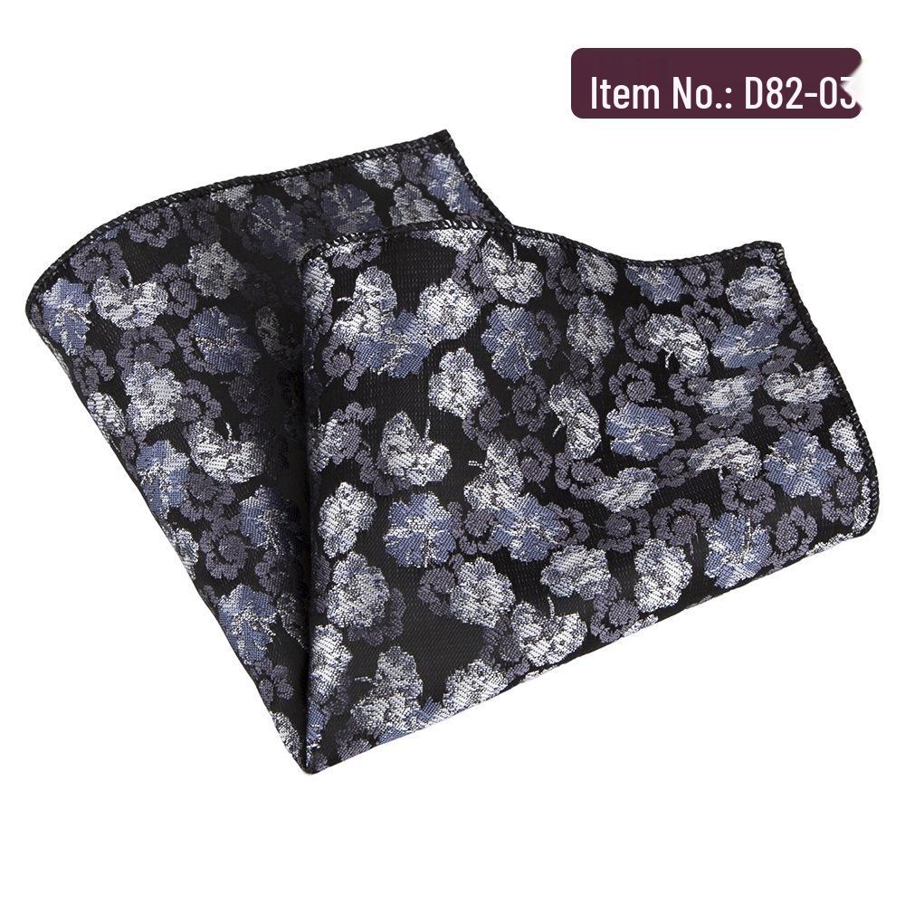 Men s Retro Printed Pocket Square: Versatile Business Formal Handkerchief Scarf.